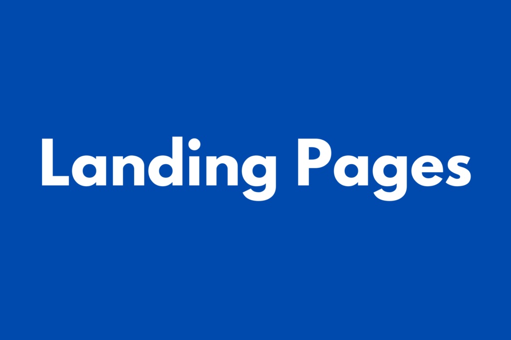 LANDING PAGES